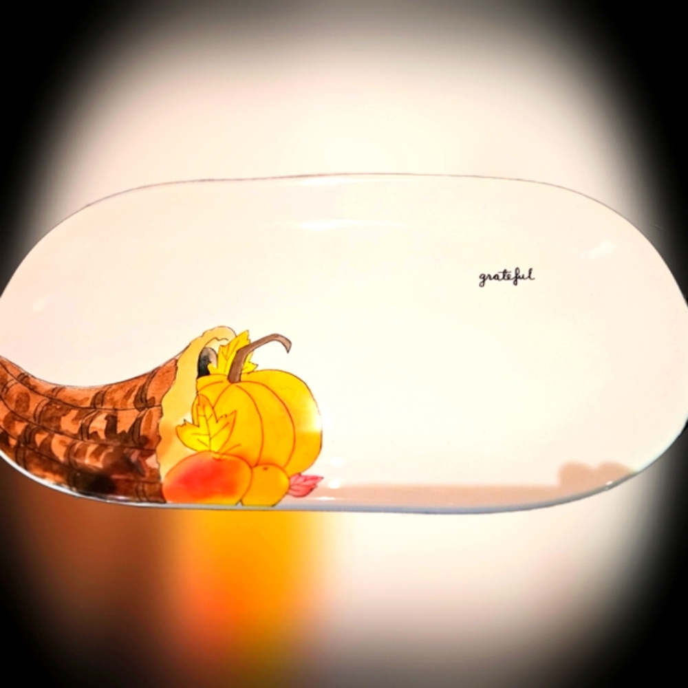 Rae Dunn - grateful - 15" Platter